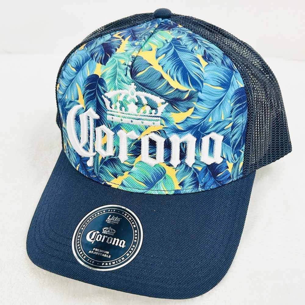 Corona Drink Tropical A-Frame‎ Hat Cap Adjustable Snapback Blue Outdoors Beach